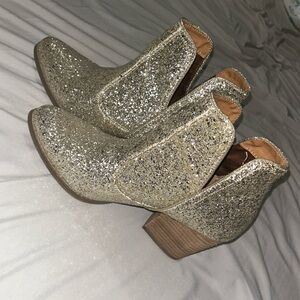 Not Rated Glitter Ankle Boots. Worn Once. Great condition!